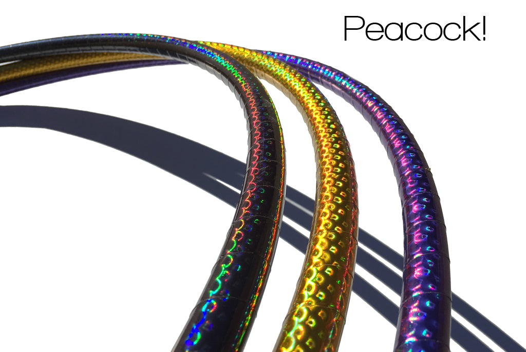 Peacock Taped Hoop