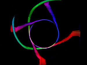 Atomic V LED Hoop by Astral Hoops