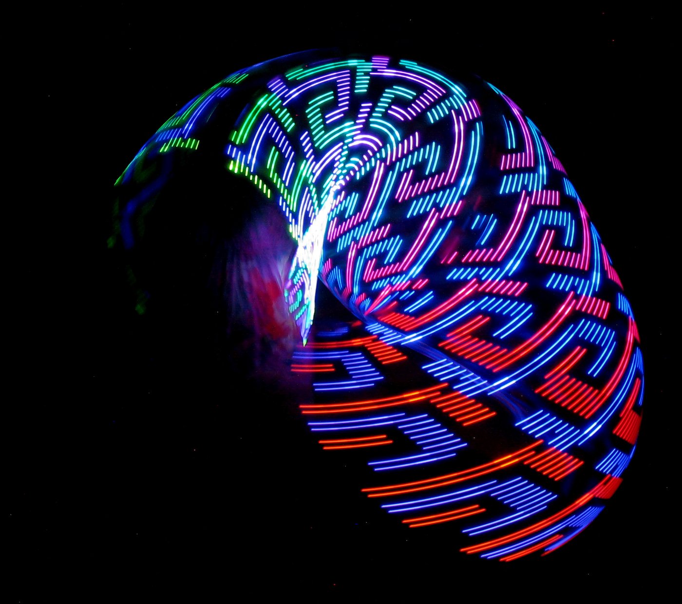 Atomic V-AF LED Hoop by Astral Hoops