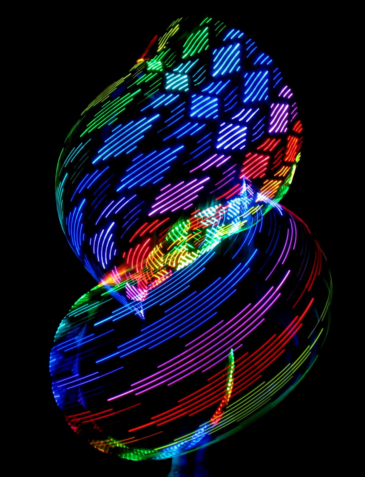 Atomic V-AF LED Hoop by Astral Hoops