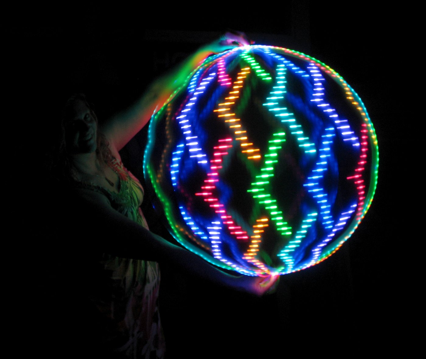 Atomic V-AF LED Hoop by Astral Hoops