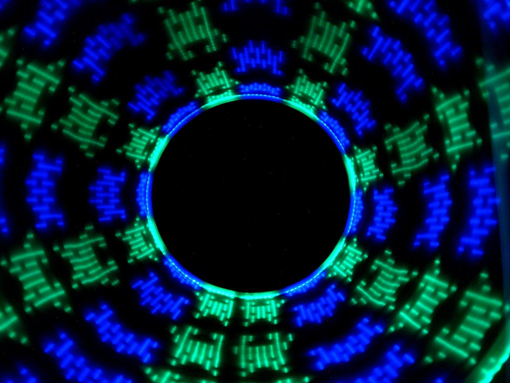 Atomic V LED Hoop by Astral Hoops