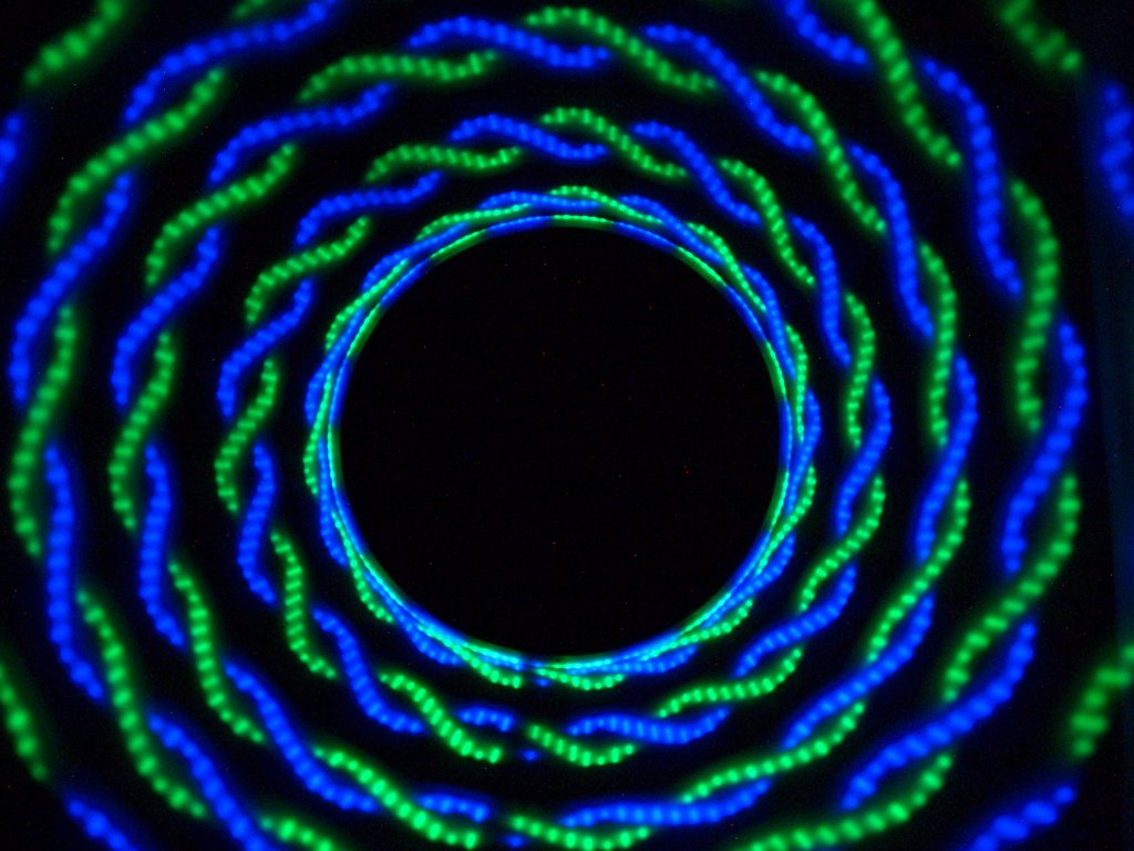 Atomic V LED Hoop by Astral Hoops