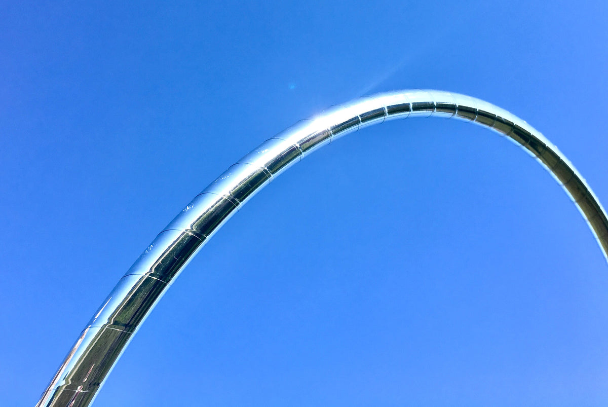 Metallic Mirror Taped Hoop