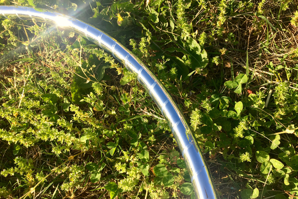 Metallic Mirror Taped Hoop