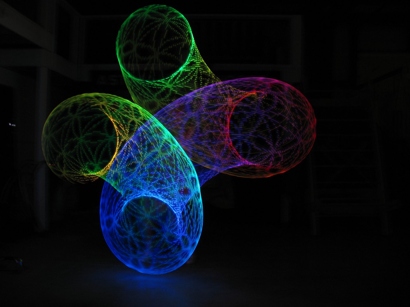 Atomic V-AF LED Hoop by Astral Hoops