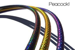 Peacock Taped Hoop