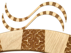 Our handcrafted and laser-engraved buugeng are made from ultra-sturdy 7-ply White Birch, hand-sanded and sealed with Vermont Natural Coatings. A beautiful flow prop you won't find anywhere else!