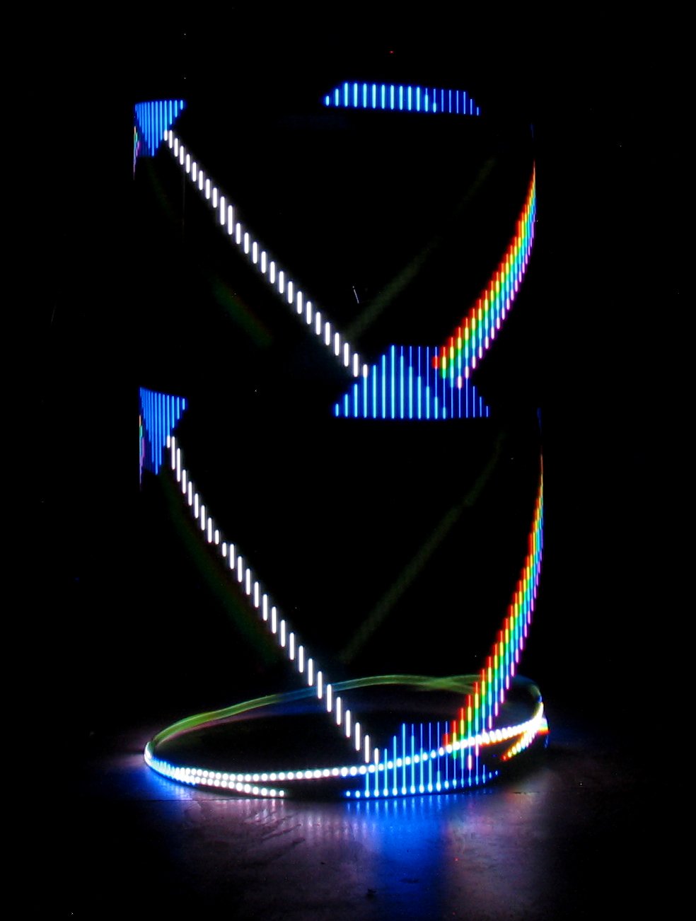 Atomic V-AF LED Hoop by Astral Hoops