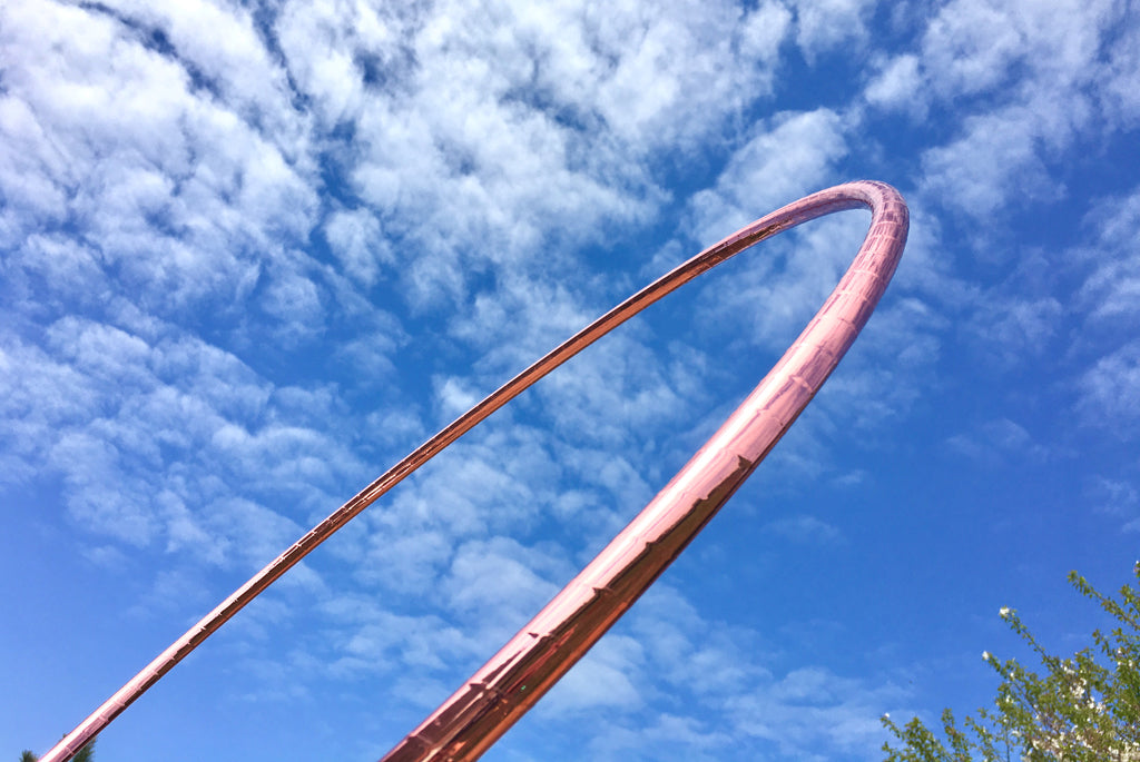 Metallic Mirror Taped Hoop