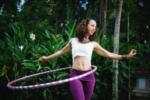This adult-size hoop is designed specifically with YOU in mind! With 10+ years of experience teaching beginner hoopers, our designs boast sleek fluidity and the perfect weight. The larger 44" and 46" hoops can coil down onto themselves. Each hoop is hand-wrapped with one layer of shiny mirror tape and one layer of grippy gaffers tape, a cloth tape used to increase traction.