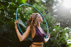 This adult-size hoop is designed specifically with YOU in mind! With 10+ years of experience teaching beginner hoopers, our designs boast sleek fluidity and the perfect weight. The larger 44" and 46" hoops can coil down onto themselves. Each hoop is hand-wrapped with one layer of shiny mirror tape and one layer of grippy gaffers tape, a cloth tape used to increase traction.